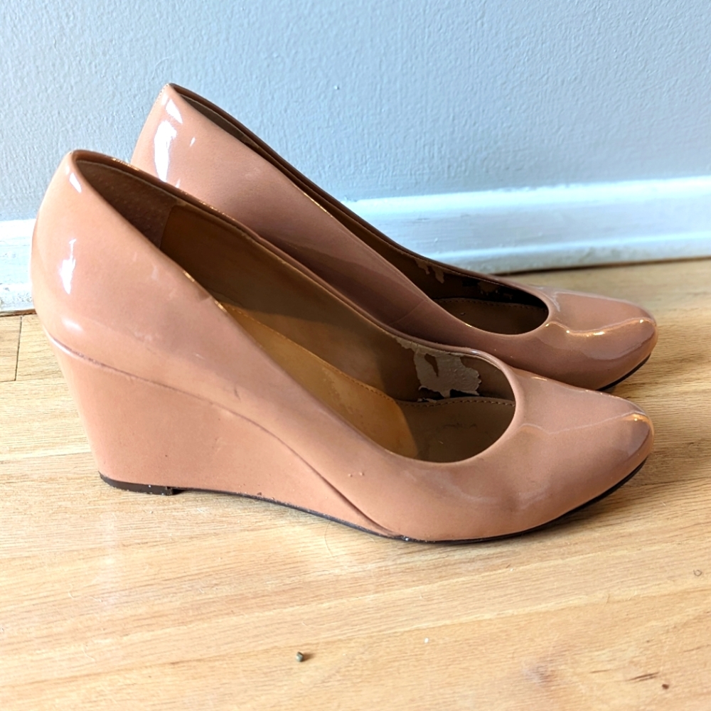 JCrew Patent Leather Wedges